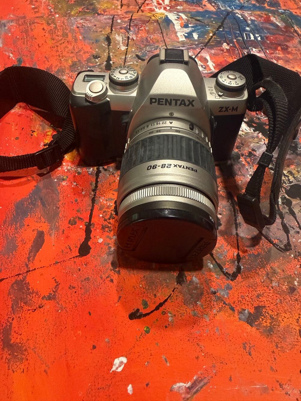 Pentax ZX-M 35mm Film SLR Camera with Various Filters